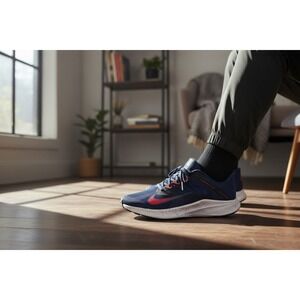 Nike Downshifter 10 Mens Navy Red Running Shoes DC2037 400 Size 9.5